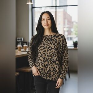 MACARON LEOPARD SWEATER